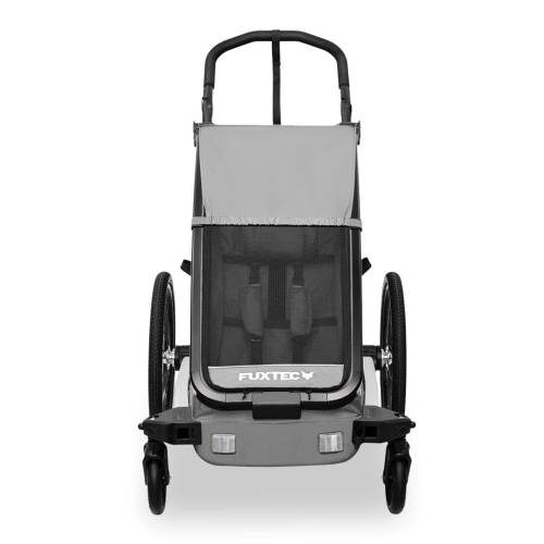 Przyczepka rowerowa FUXTEC FX-FA1S jednoosobowa, szara FX-FA1S.83 - zdjęcie 4