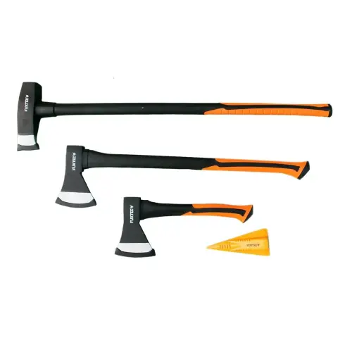 Zestaw 3 siekier + klin FX-AX4